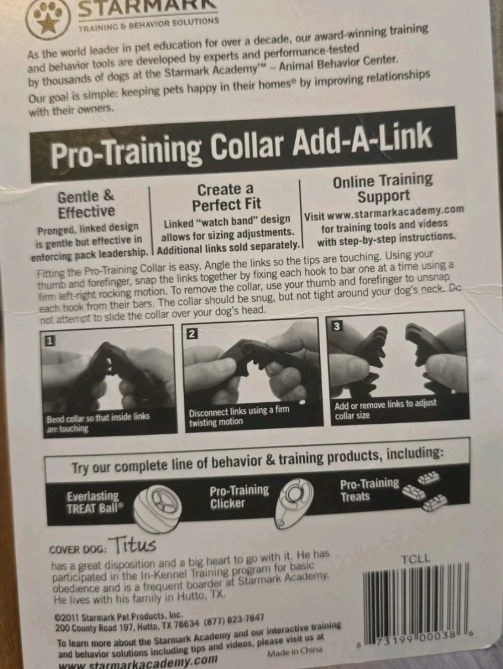 Bundle! Starmark Pro Training Dog Collar & Pro Training Collar Add-a-link Large